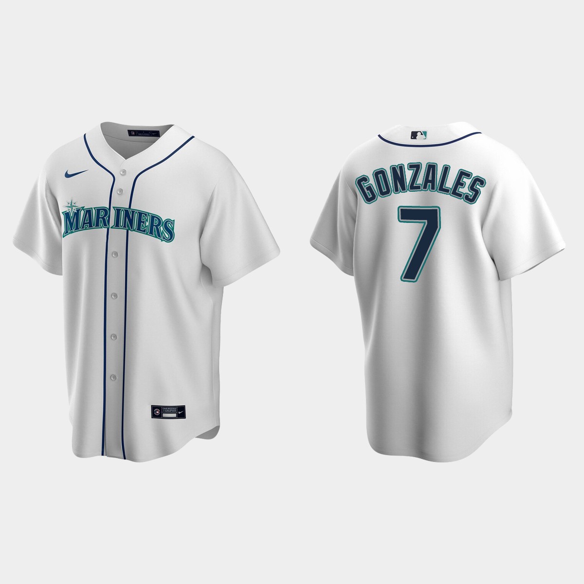 Men's Marco Gonzales #7 Seattle Mariners Home Jersey - White