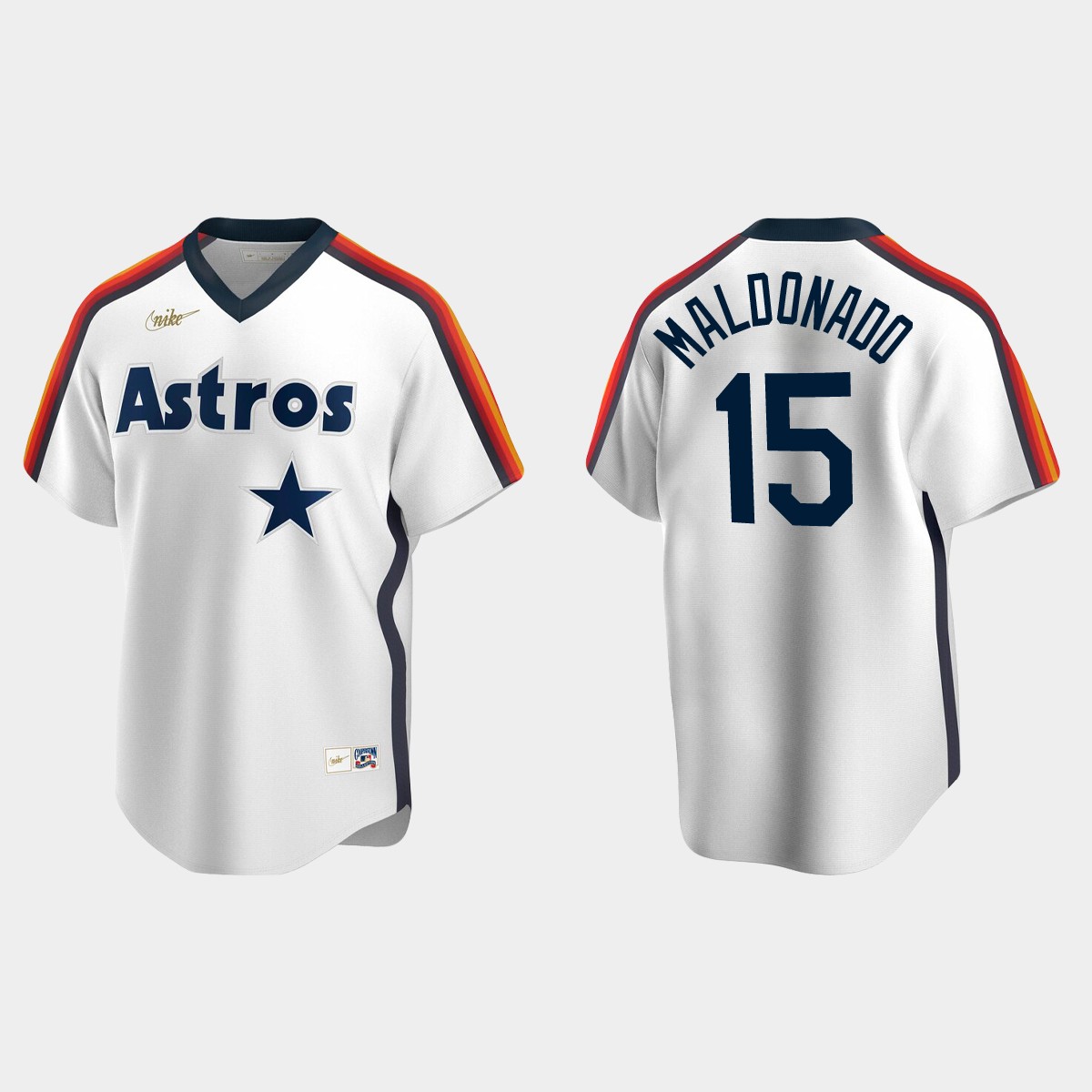 Men's Martin Maldonado Houston Astros Cooperstown Collection Home Jersey - White