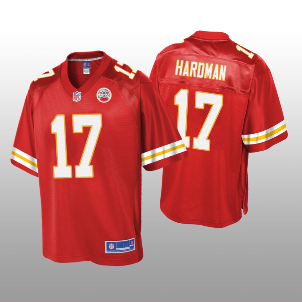 Men's Mecole Hardman #17 Kansas City Chiefs Red Pro Line Jersey