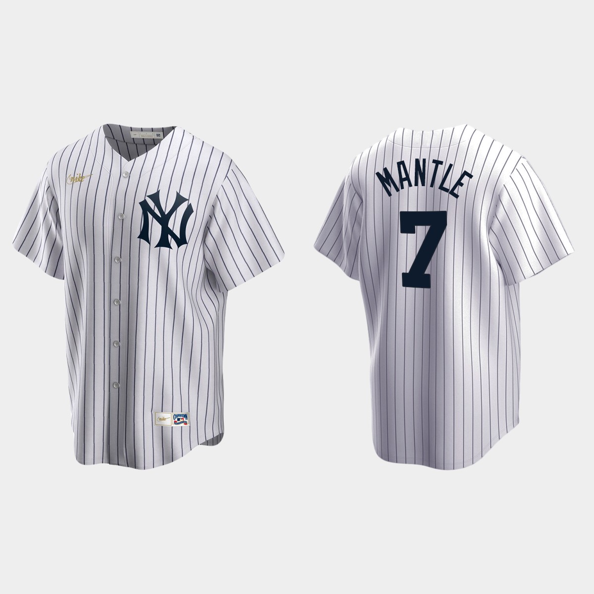 Men's Mickey Mantle #7 New York Yankees Cooperstown Collection Home Jersey - White