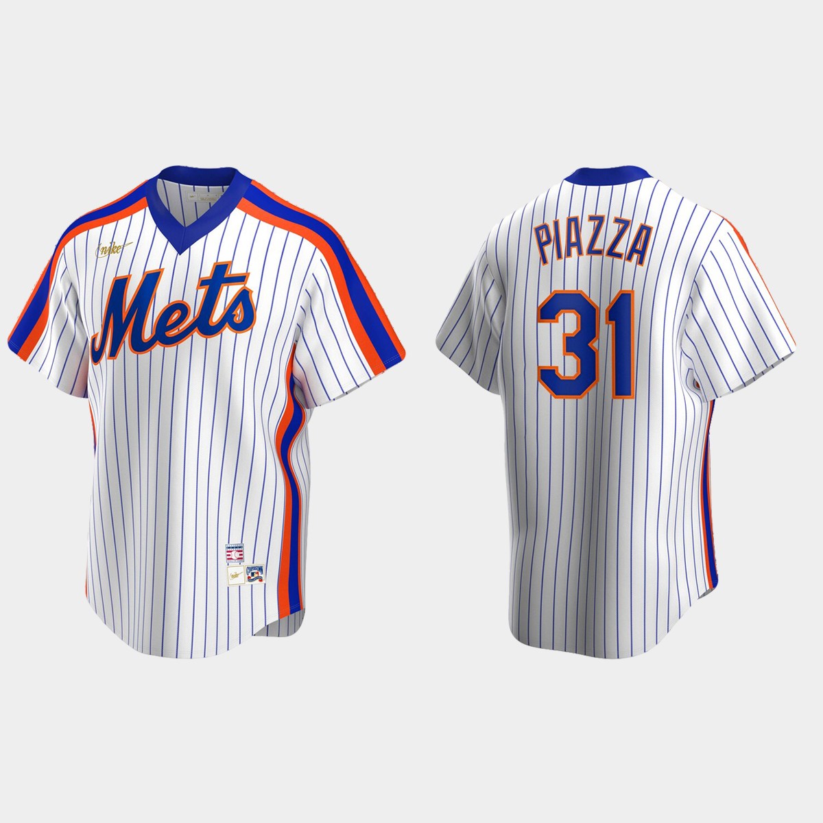 Men's Mike Piazza New York Mets Cooperstown Collection Home Jersey - White