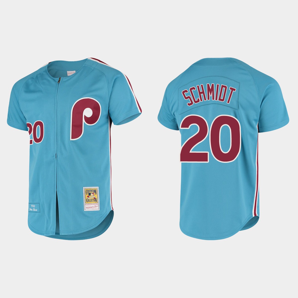 Men's Mike Schmidt Philadelphia Phillies Cooperstown Collection Jersey - Light Blue