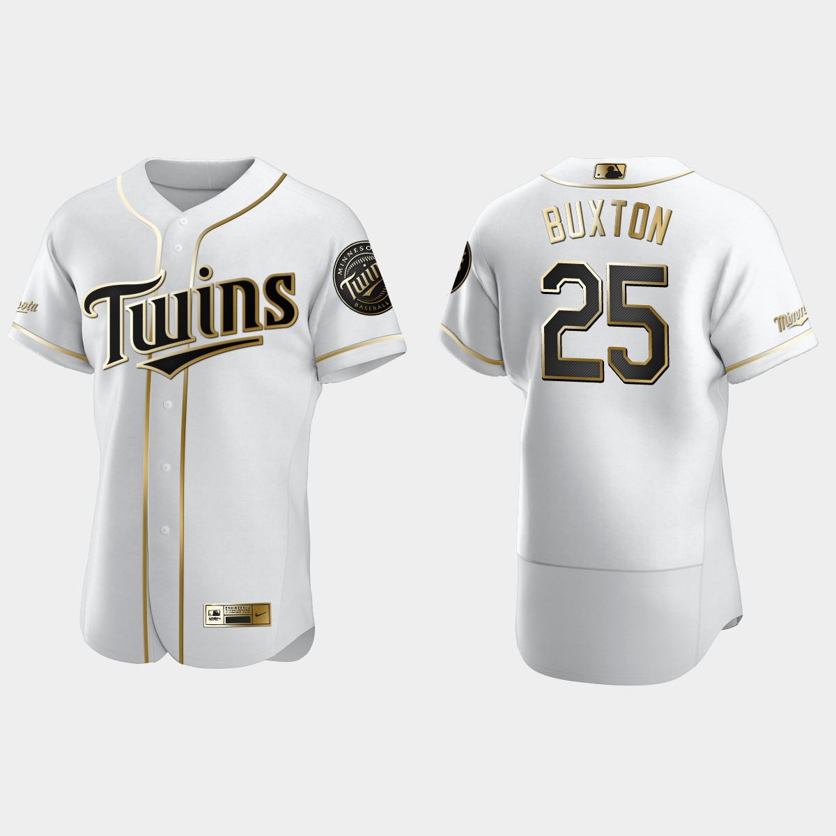 Men's Minnesota Twins Byron Buxton Golden Edition Jersey - White