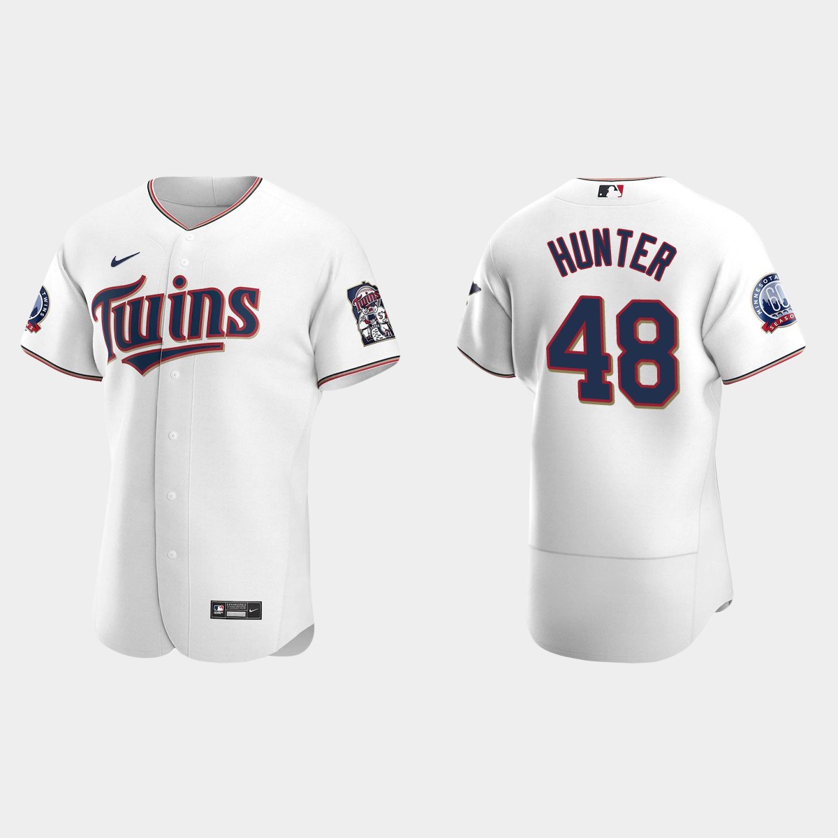 Men's Minnesota Twins Torii Hunter White Retired Player Jersey