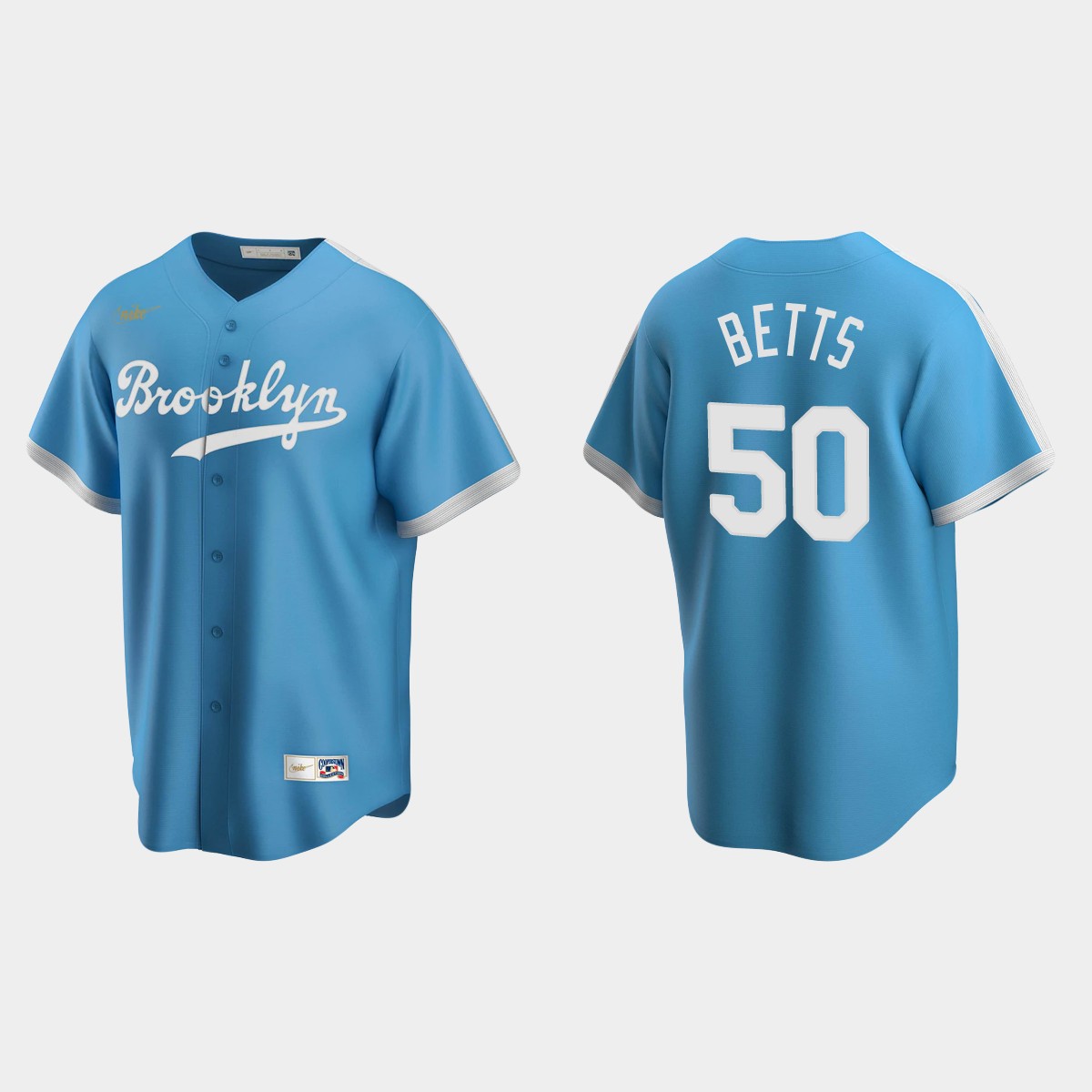 Men's Mookie Betts Los Angeles Dodgers Cooperstown Collection Alternate Jersey - Light Blue