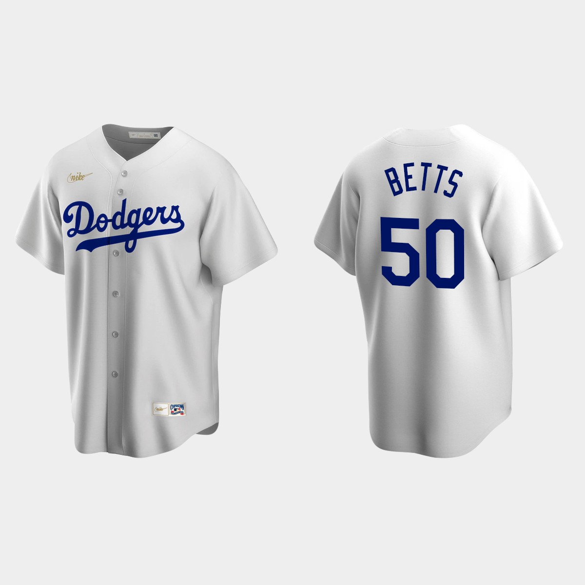 Men's Mookie Betts Los Angeles Dodgers Cooperstown Collection Home Jersey - White