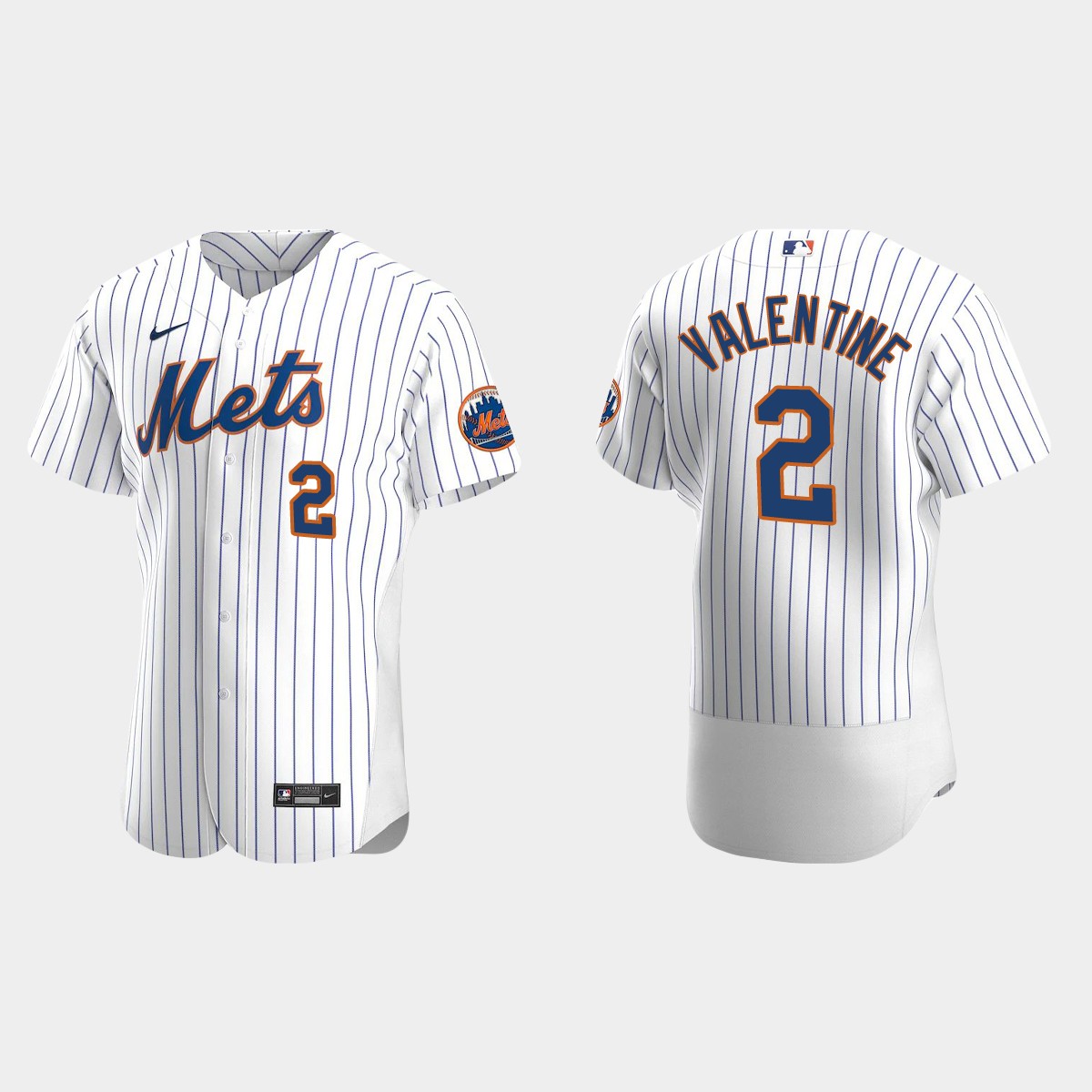 Men's New York Mets Bobby Valentine White Retired Player Jersey
