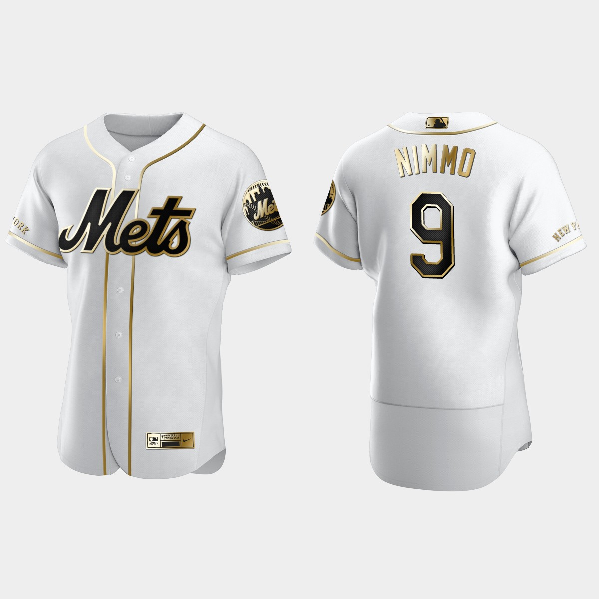 Men's New York Mets Brandon Nimmo Golden Edition Jersey - White