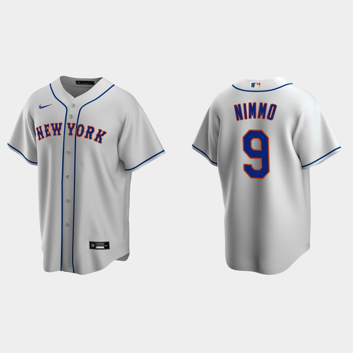 Men's New York Mets Brandon Nimmo Road Jersey - Gray