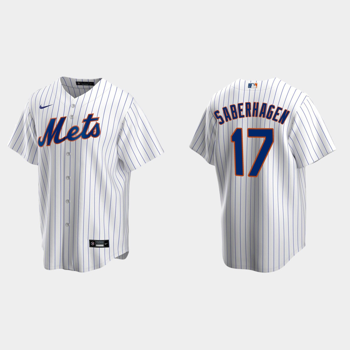 Men's New York Mets Bret Saberhagen White Retired Player Jersey