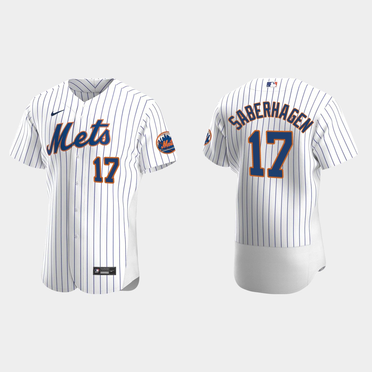 Men's New York Mets Bret Saberhagen White Retired Player Jersey