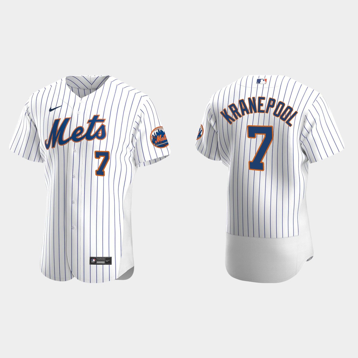 Men's New York Mets Ed Kranepool White Retired Player Jersey