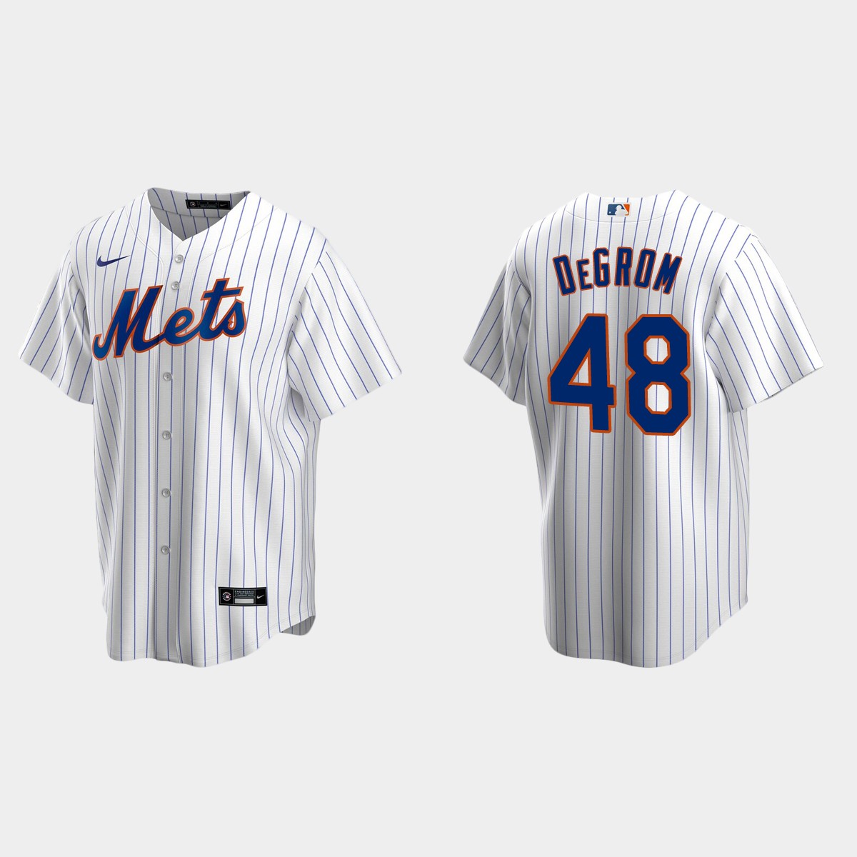 Men's New York Mets Jacob deGrom Home Jersey - White