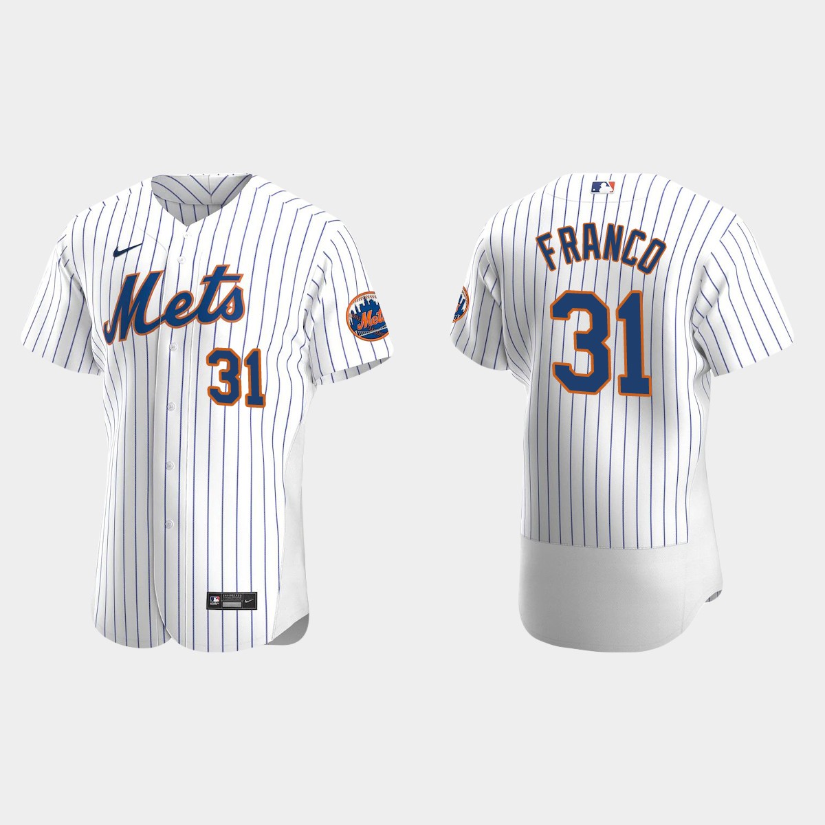 Men's New York Mets John Franco White Retired Player Jersey