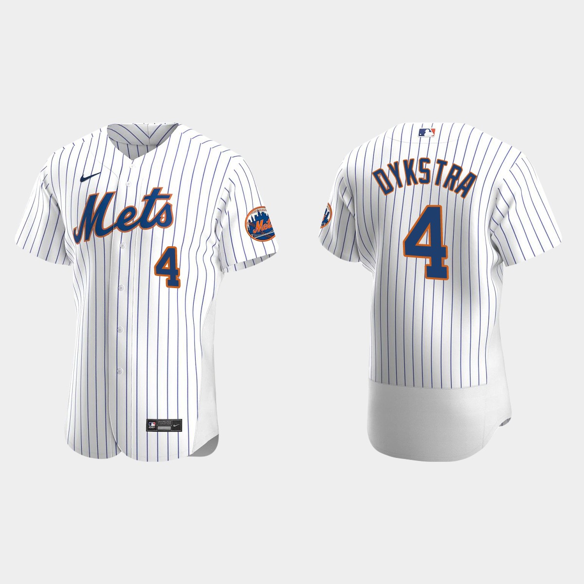Men's New York Mets Lenny Dykstra White Retired Player Jersey