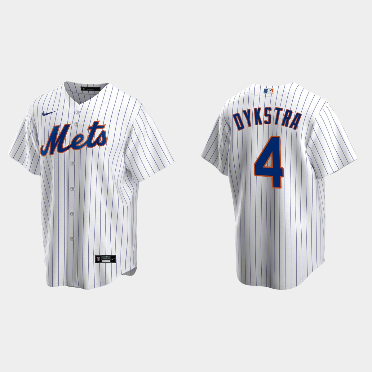 Men's New York Mets Lenny Dykstra White Retired Player Jersey
