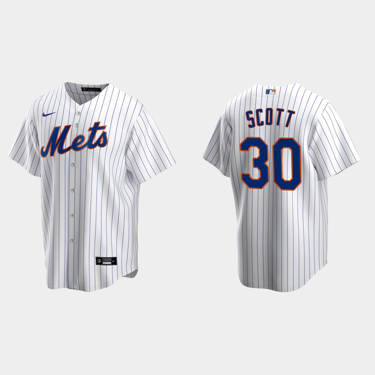 Men's New York Mets Mike Scott White Retired Player Jersey