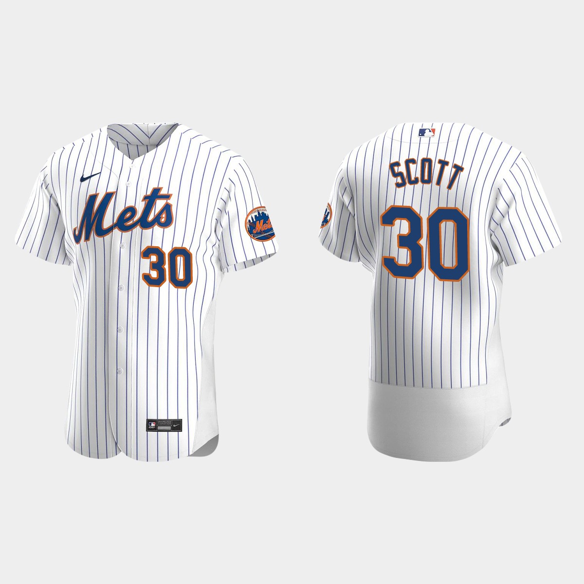 Men's New York Mets Mike Scott White Retired Player Jersey