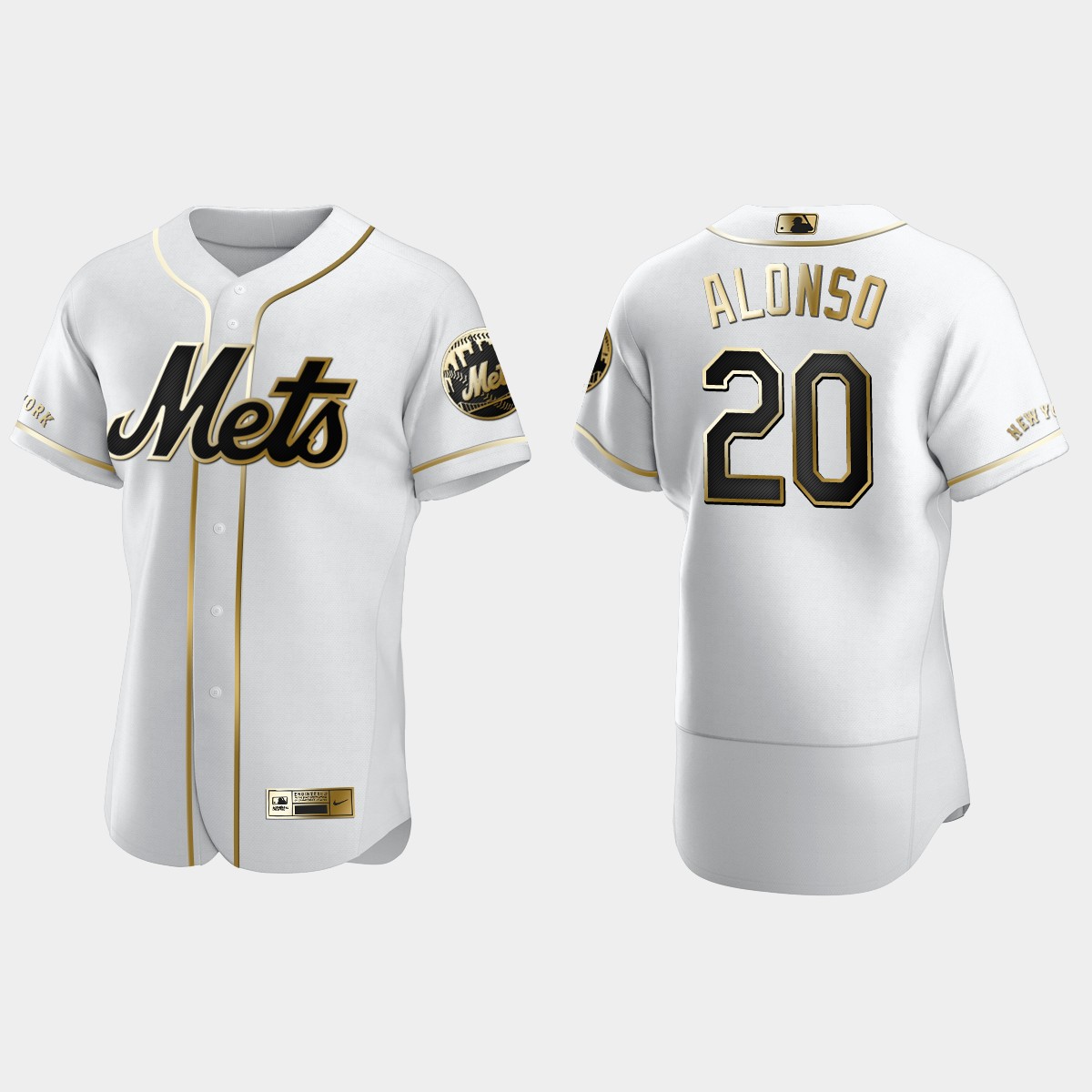 Men's New York Mets Pete Alonso Golden Edition Jersey - White
