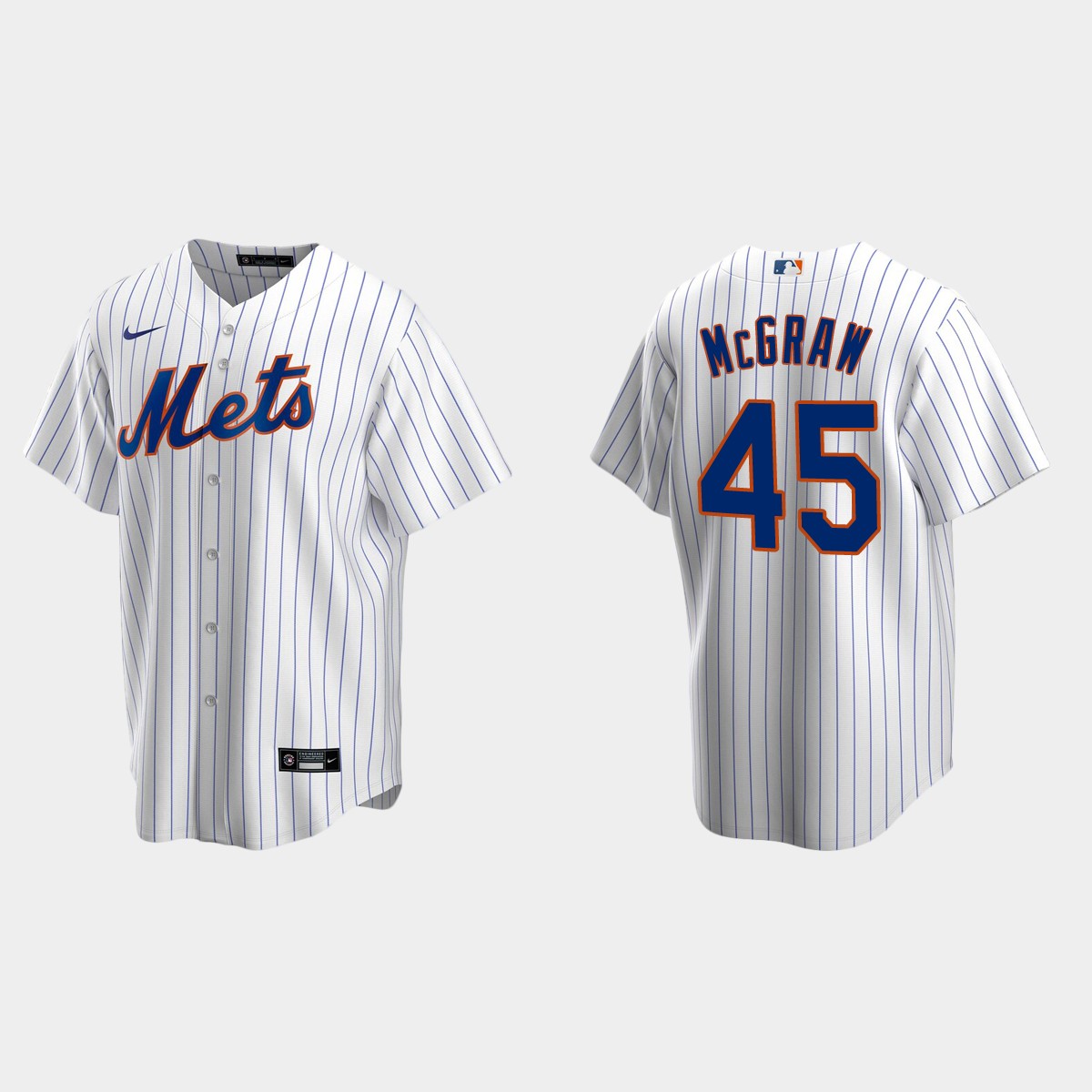 Men's New York Mets Tug McGraw White Retired Player Jersey