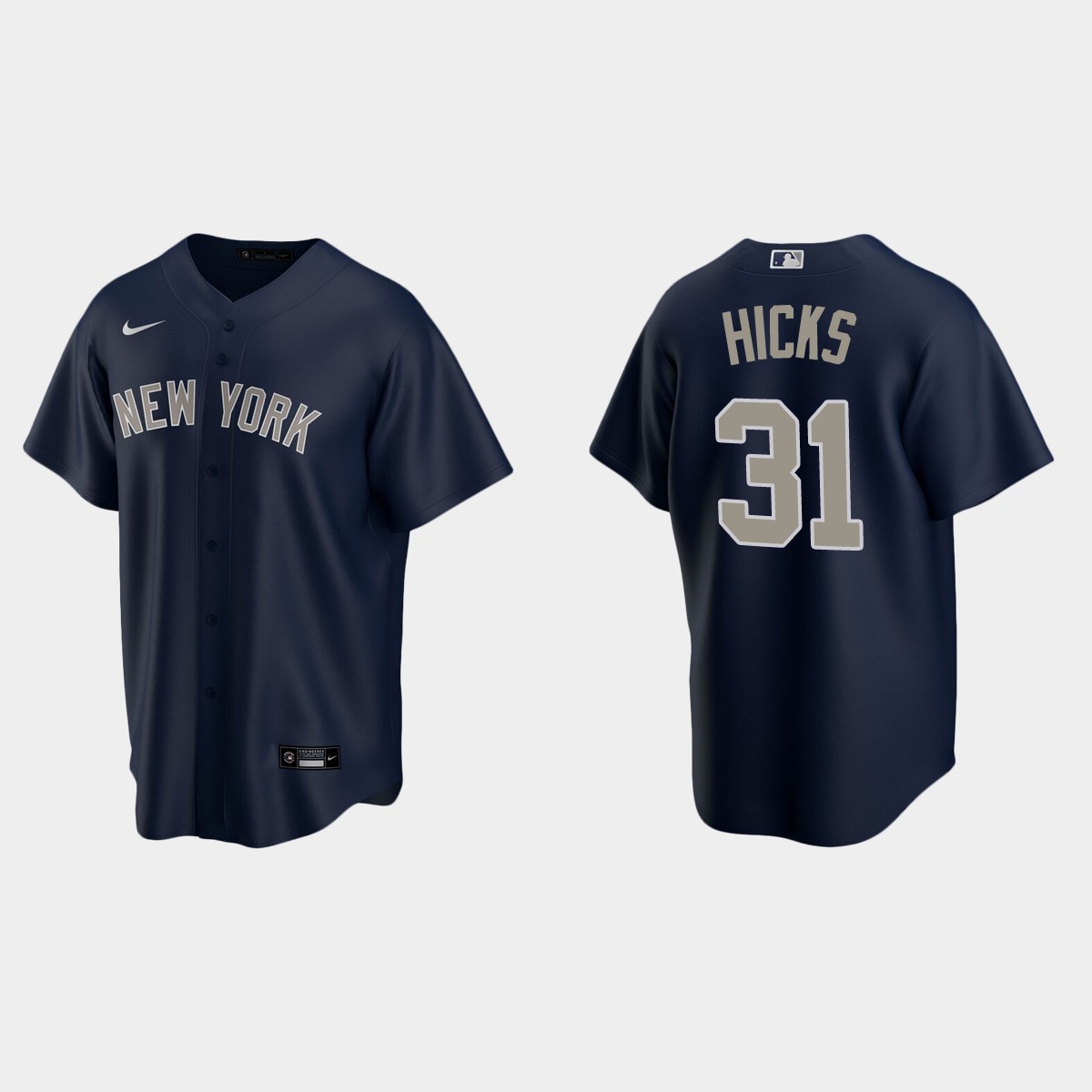 Men's New York Yankees Aaron Hicks Alternate Jersey - Navy