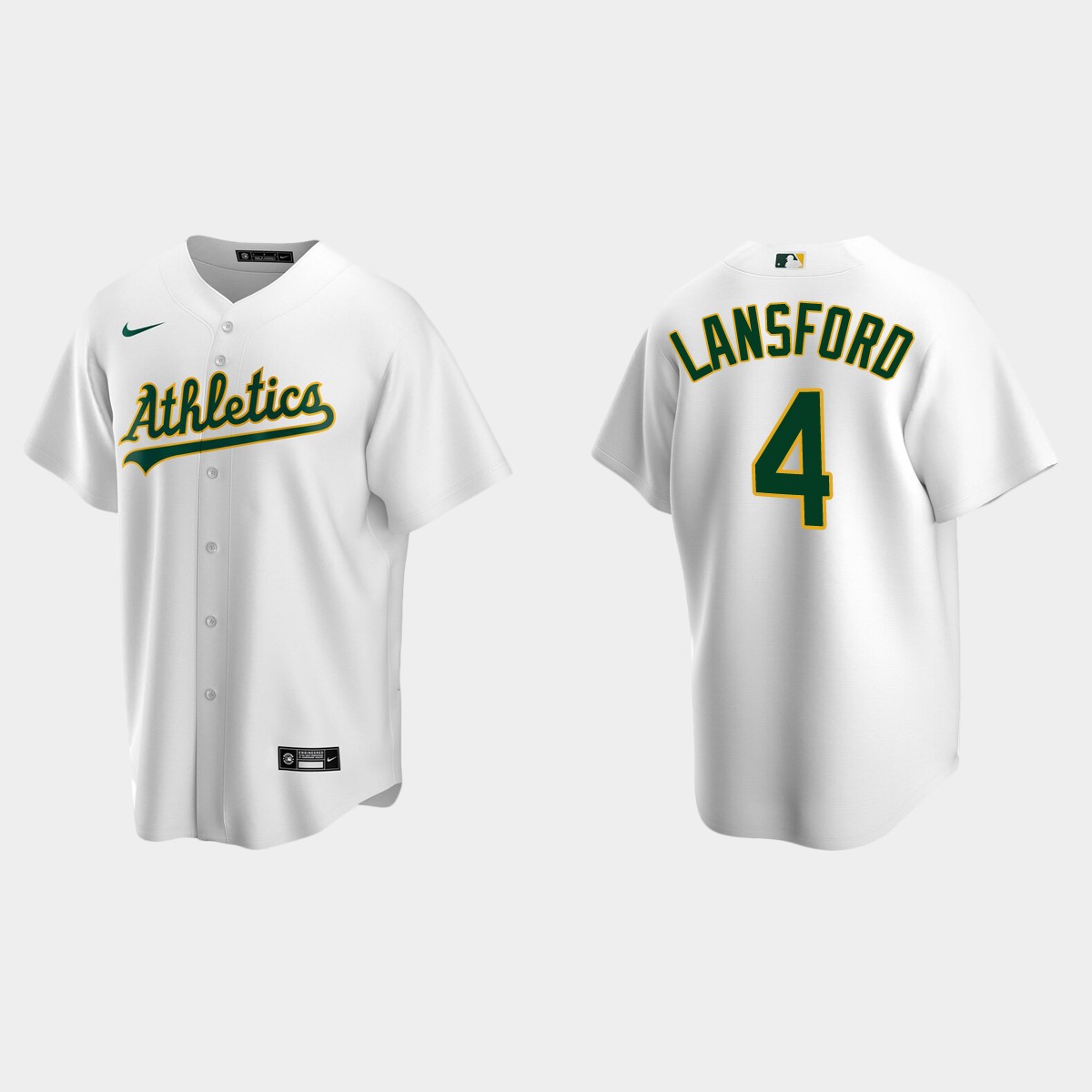 Men's Oakland Athletics Carney Lansford White Retired Player Jersey