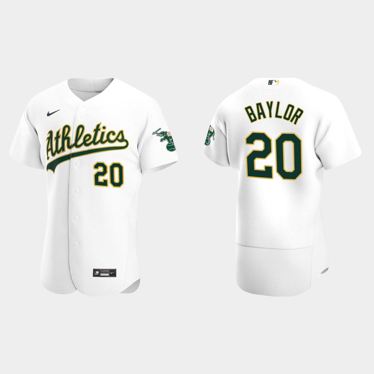 Men's Oakland Athletics Don Baylor White Retired Player Jersey