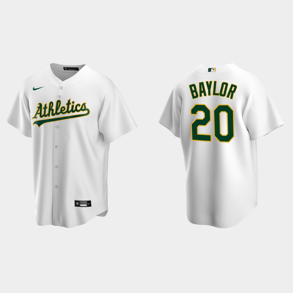 Men's Oakland Athletics Don Baylor White Retired Player Jersey