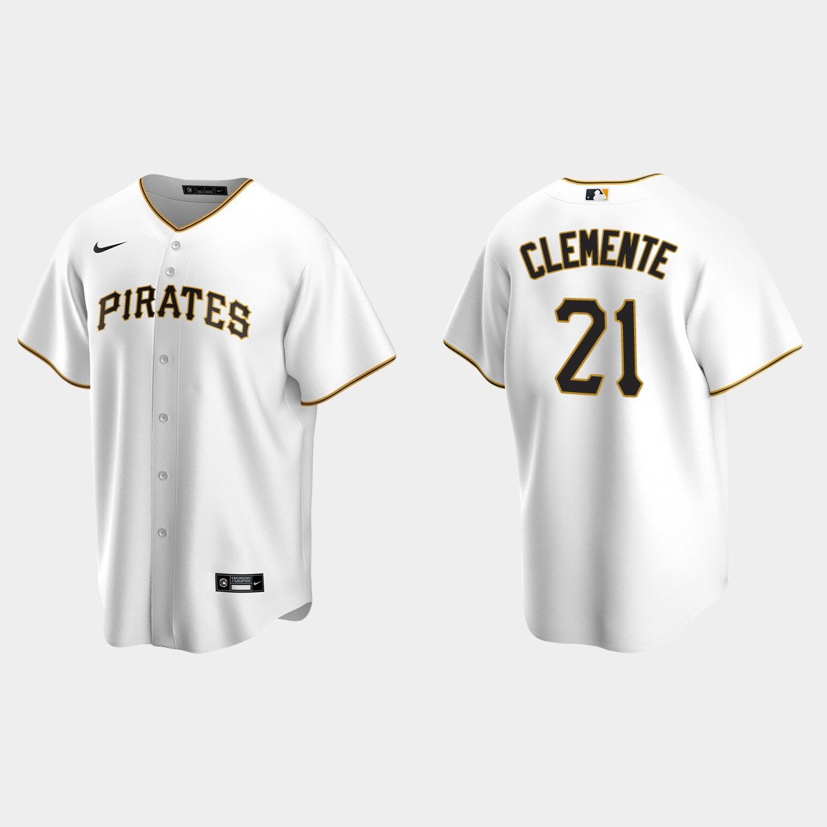 Men's Roberto Clemente #21 Pittsburgh Pirates Home Jersey - White