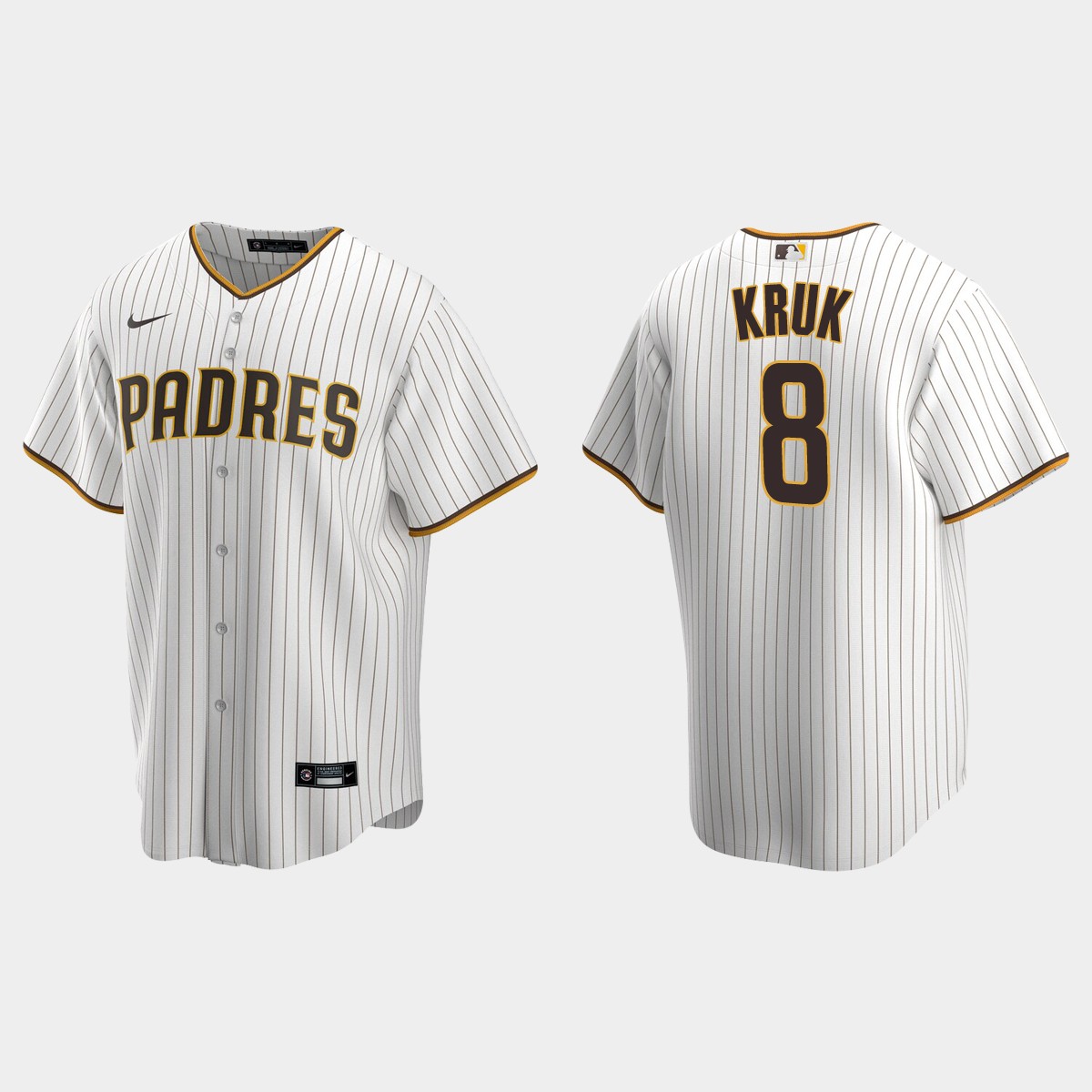 Men's San Diego Padres John Kruk White Brown Retired Player Jersey