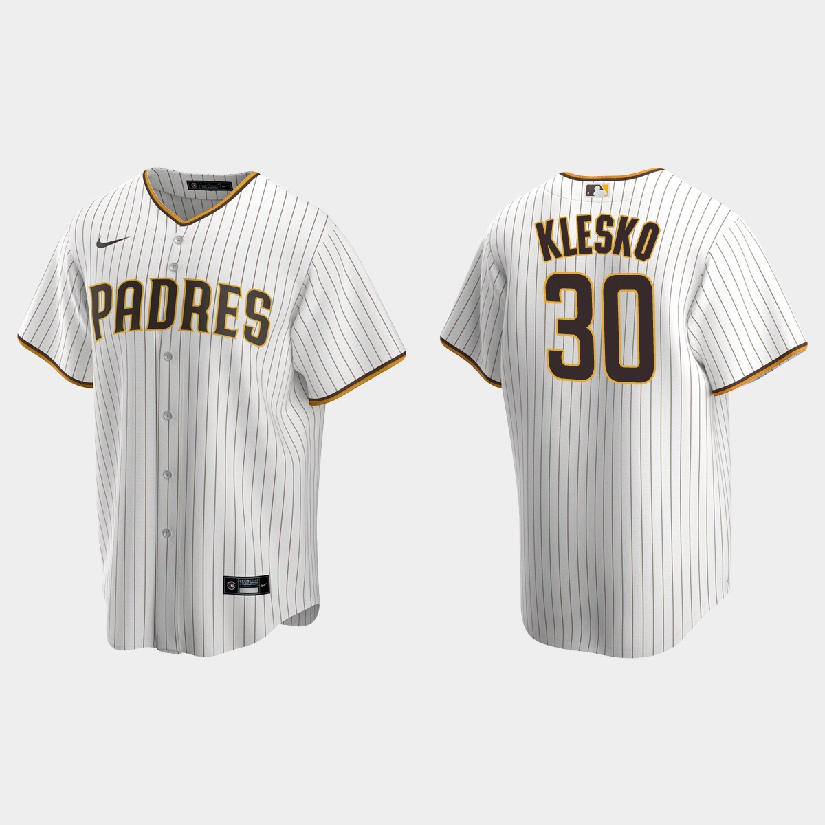 Men's San Diego Padres Ryan Klesko White Brown Retired Player Jersey