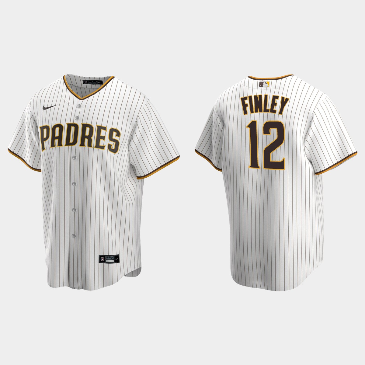 Men's San Diego Padres Steve Finley White Brown Retired Player Jersey