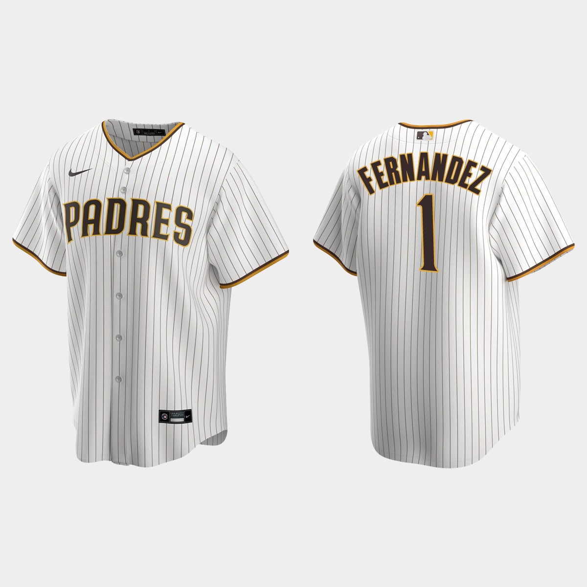 Men's San Diego Padres Tony Fernandez White Brown Retired Player Jersey