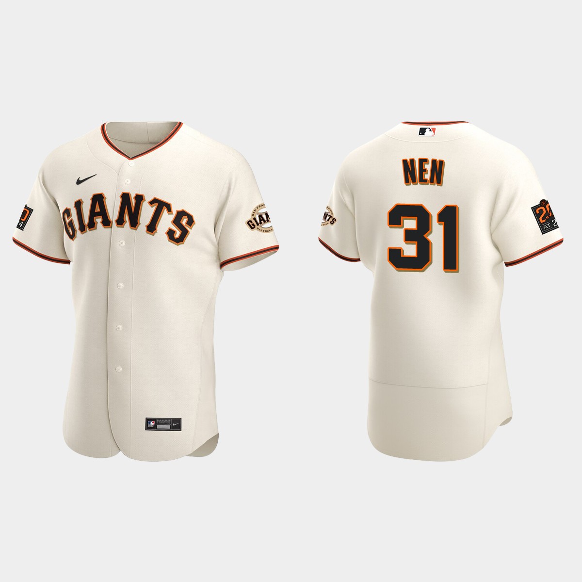 Men's San Francisco Giants Robb Nen Cream Retired Player Jersey