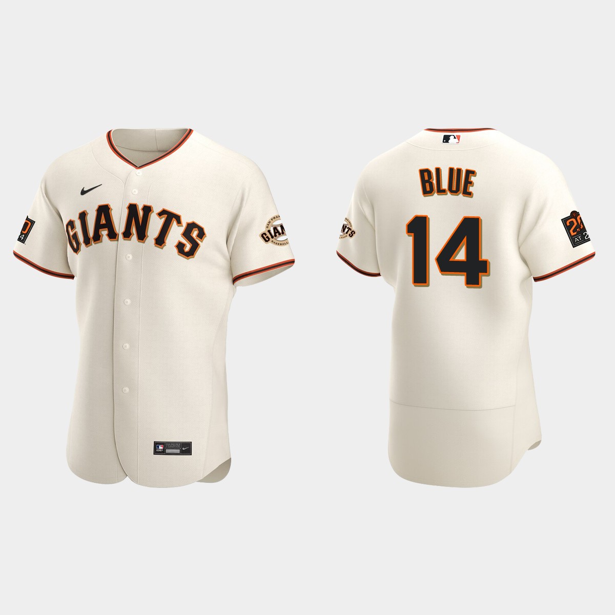 Men's San Francisco Giants Vida Blue Cream Retired Player Jersey