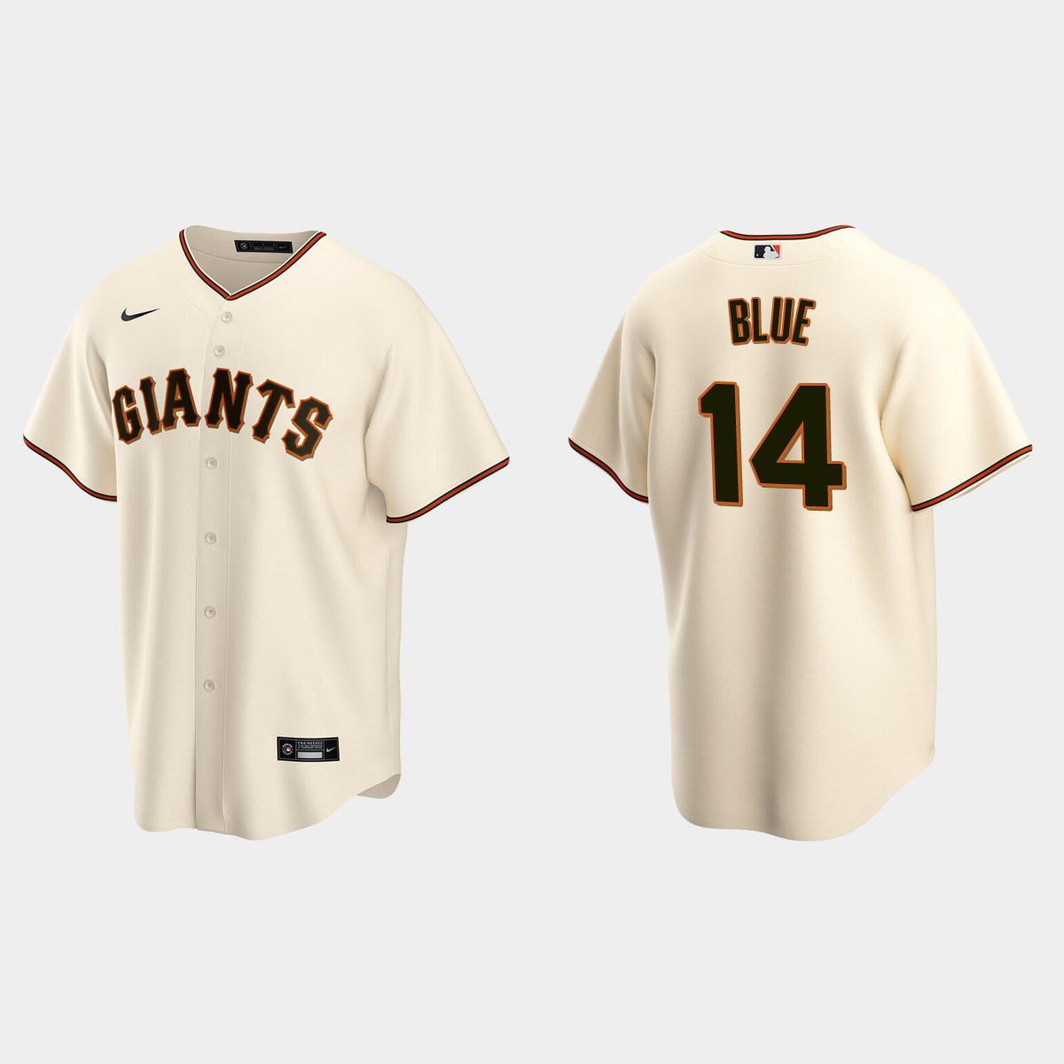Men's San Francisco Giants Vida Blue Cream Retired Player Jersey