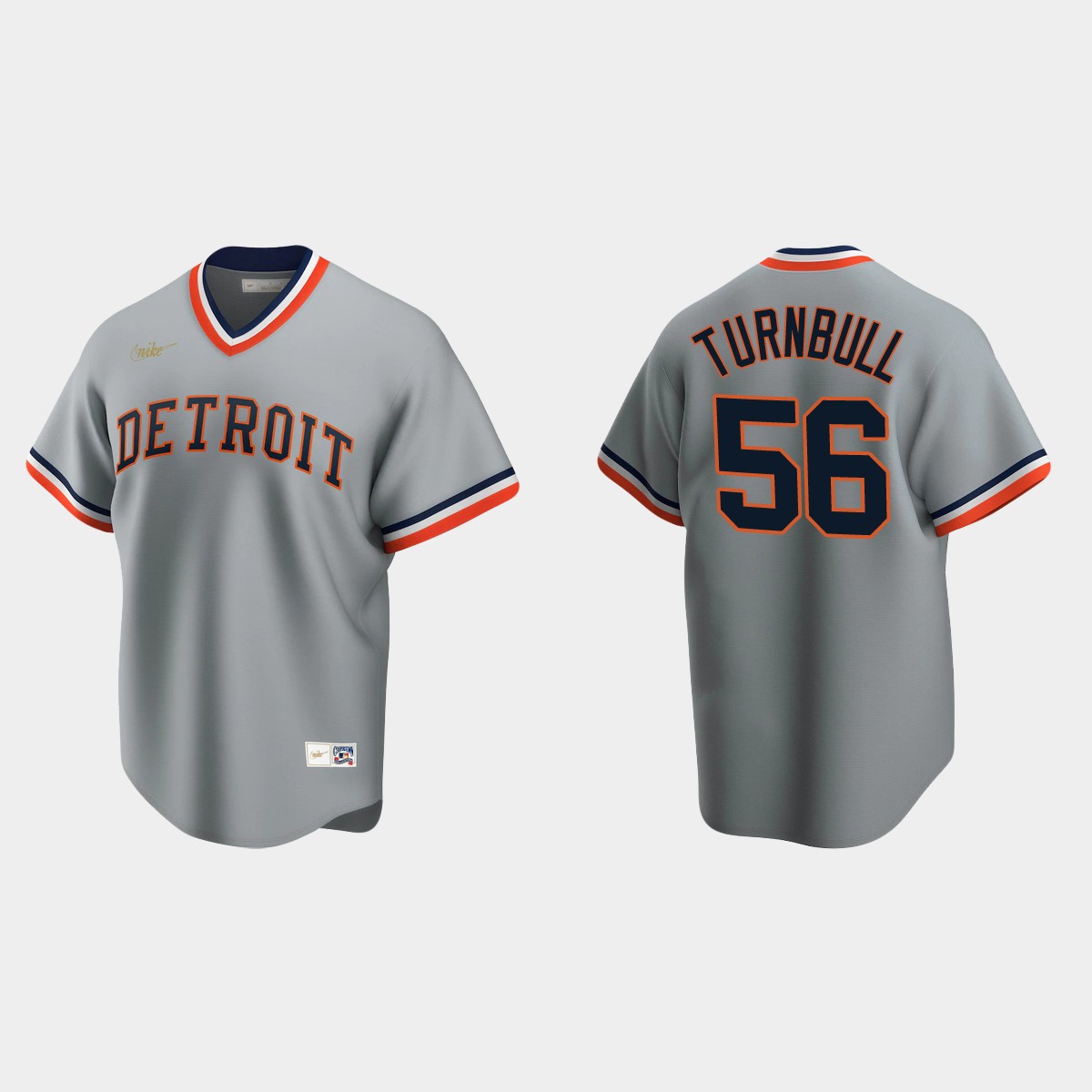 Men's Spencer Turnbull Detroit Tigers Cooperstown Collection Road Jersey - Gray