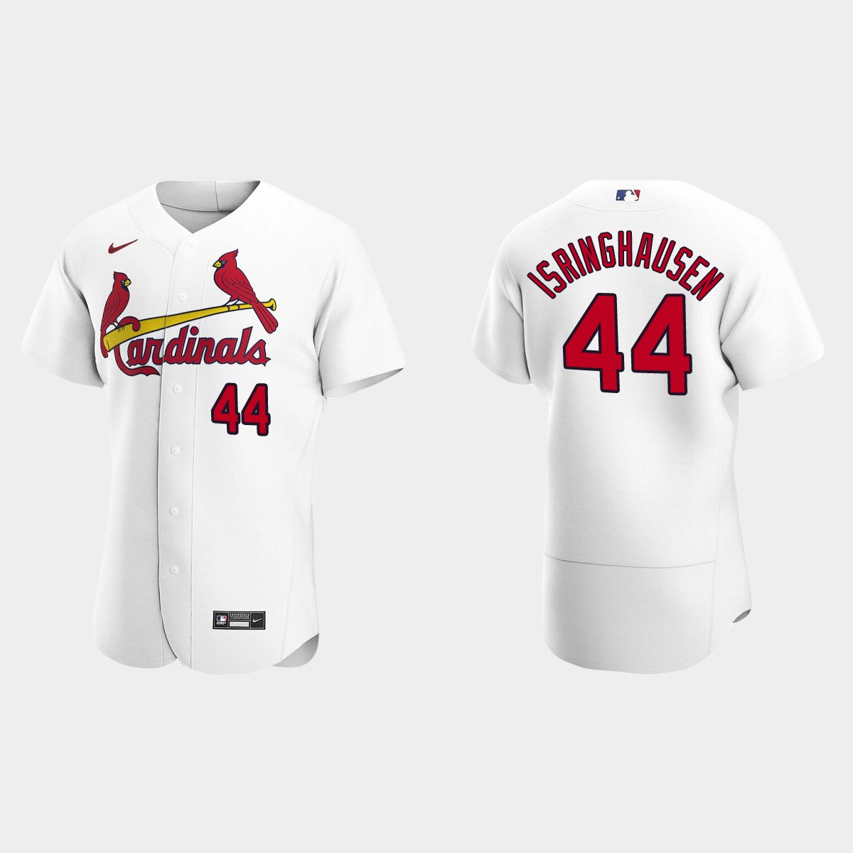 Men's St. Louis Cardinals Jason Isringhausen White Retired Player Jersey