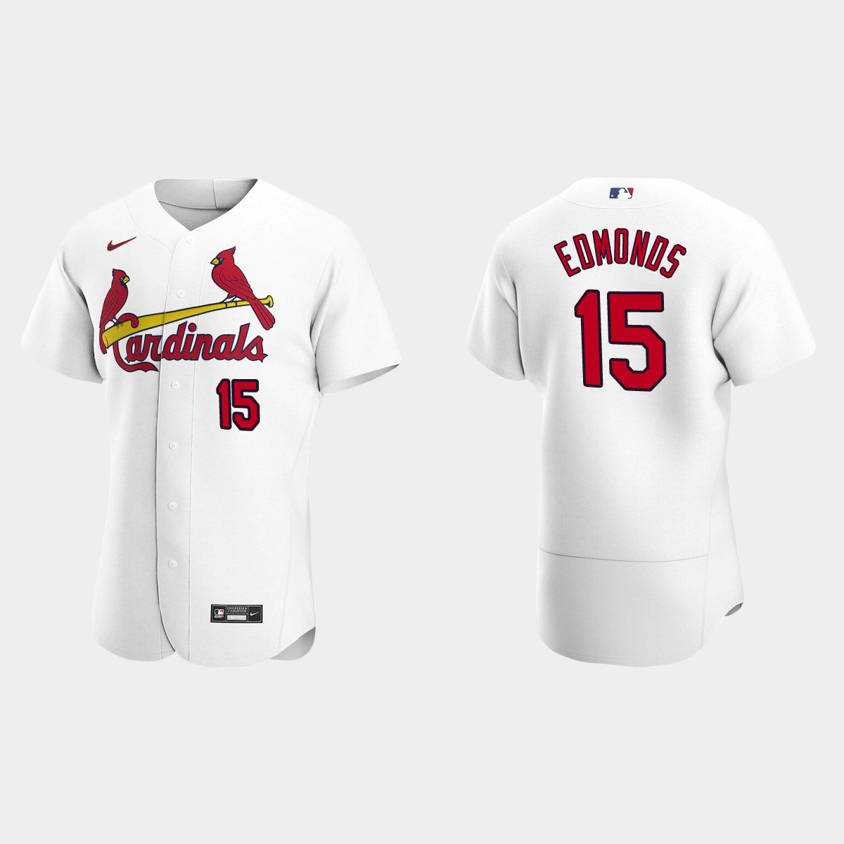 Men's St. Louis Cardinals Jim Edmonds White Retired Player Jersey
