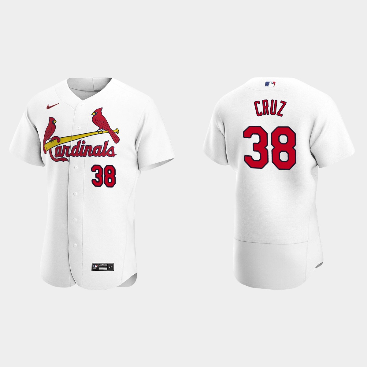 Men's St. Louis Cardinals Jose Cruz White Retired Player Jersey