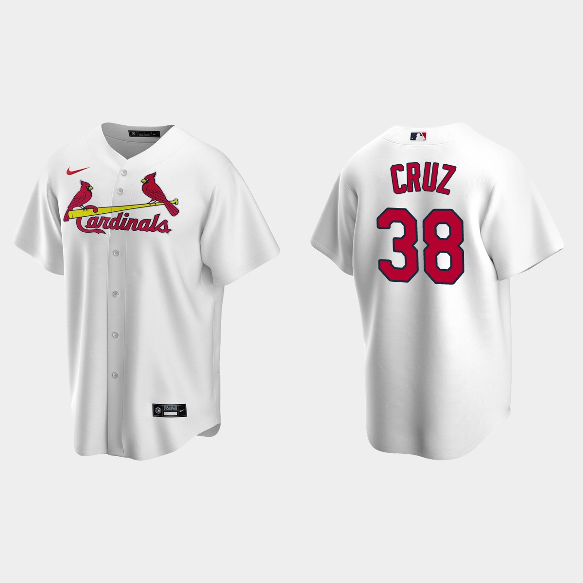 Men's St. Louis Cardinals Jose Cruz White Retired Player Jersey