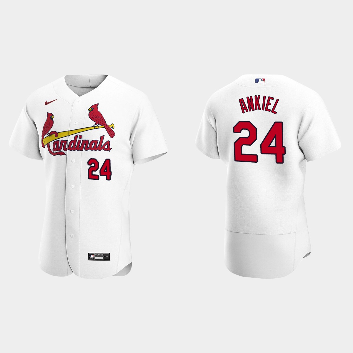 Men's St. Louis Cardinals Rick Ankiel White Retired Player Jersey