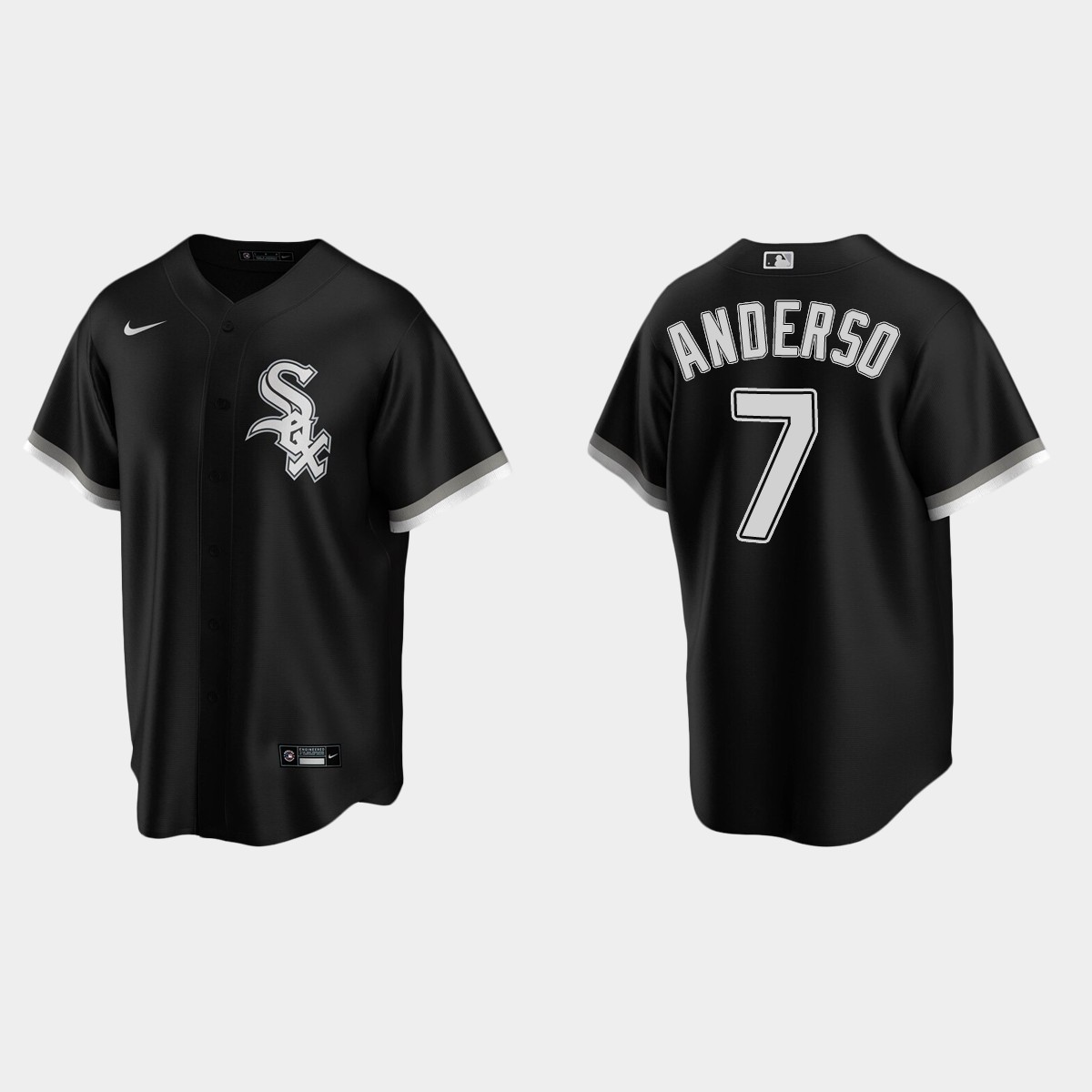 Men's Tim Anderson Chicago White Sox Alternate Jersey - Black