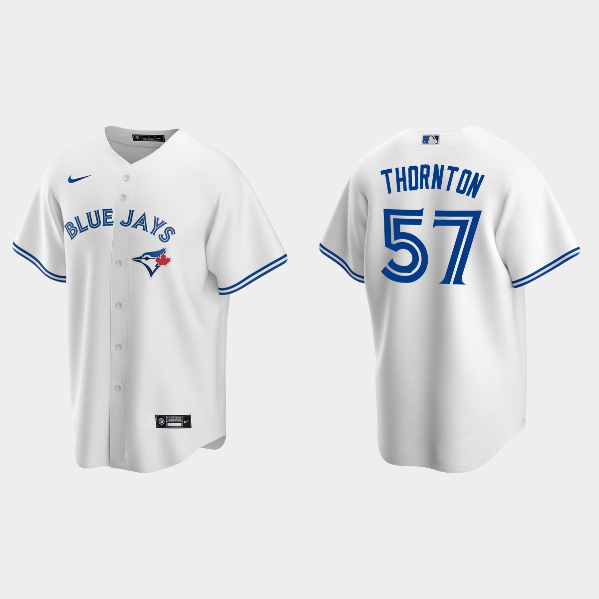 Men's Toronto Blue Jays Trent Thornton #57 Home Jersey - White