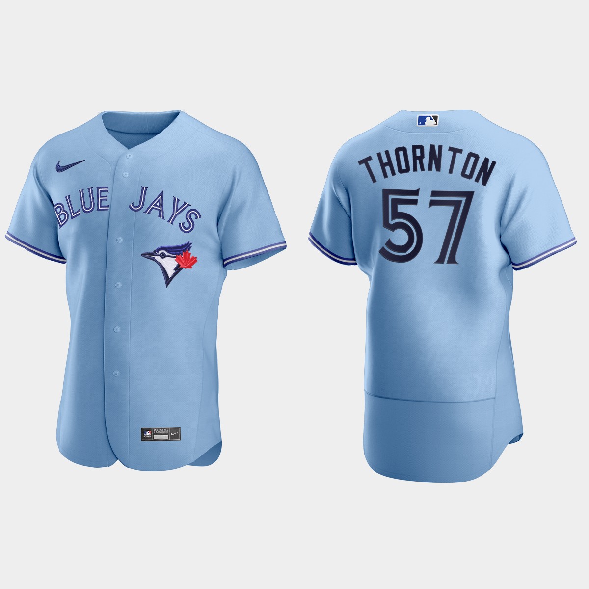 Men's Toronto Blue Jays Trent Thornton 2020 Alternate Jersey - Light Blue