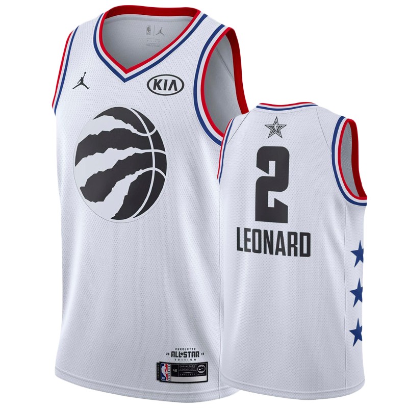 Men's Toronto Raptors #2 Kawhi Leonard 2019 All-Star Jersey - White
