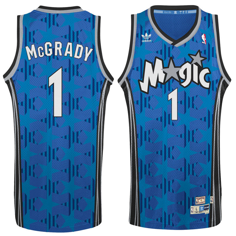 Men's Tracy McGrady Orlando Magic Blue Hardwood Classics Swingman Jersey