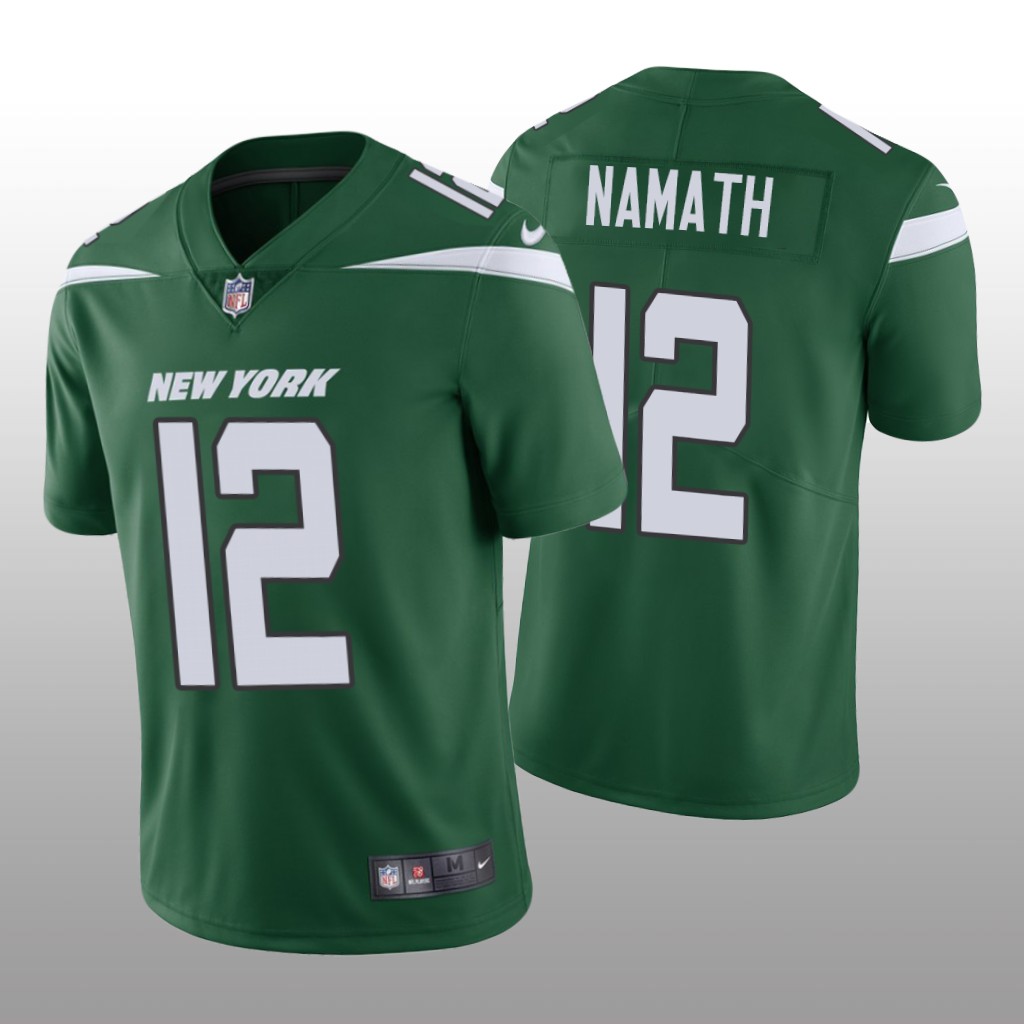 Men's Vapor Untouchable Limited Joe Namath #12 New York Jets Green Jersey