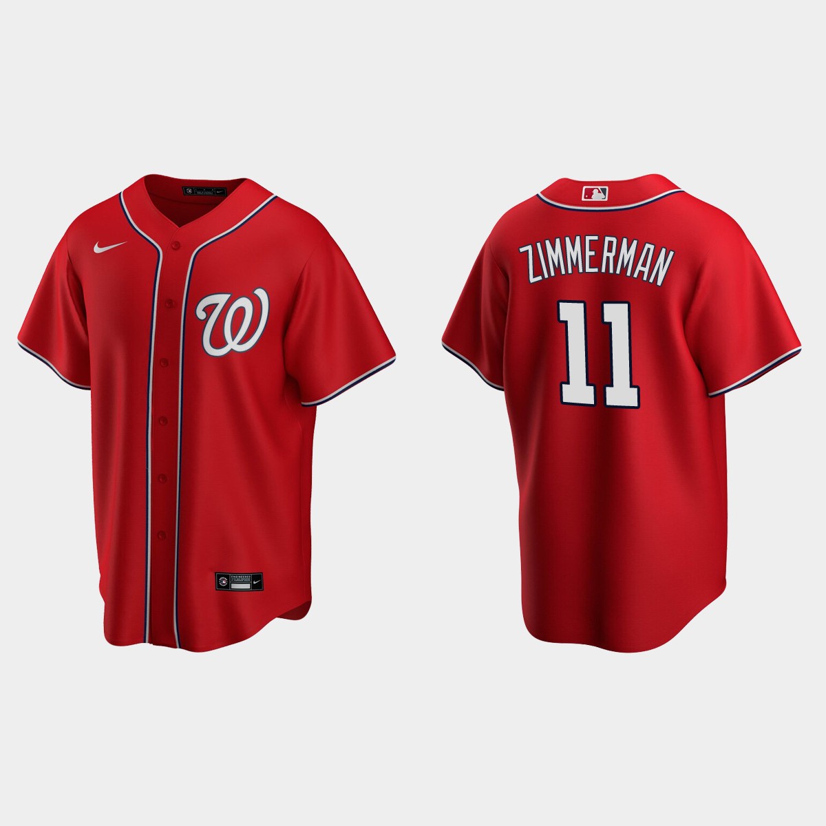 Men's Washington Nationals Ryan Zimmerman #11 Alternate Jersey - Red