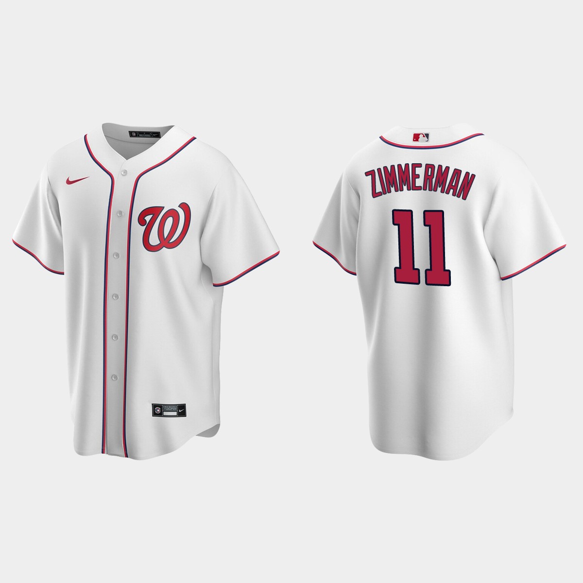 Men's Washington Nationals Ryan Zimmerman #11 Home Jersey - White